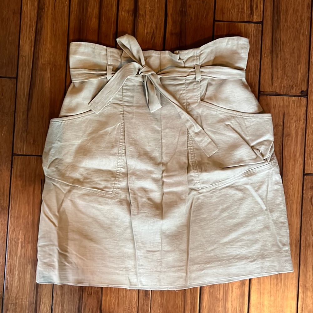 BCBG Tan Cargo Skirt with Pockets